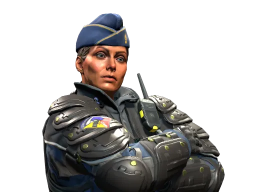 Chef d'Escadron Rouchard, CS2 Counter-Terrorist agent skin