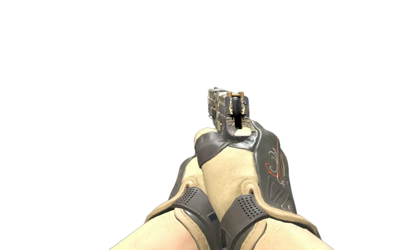 P250 Contamination with Creme Pinstripe Sport Gloves CS2 skin combo