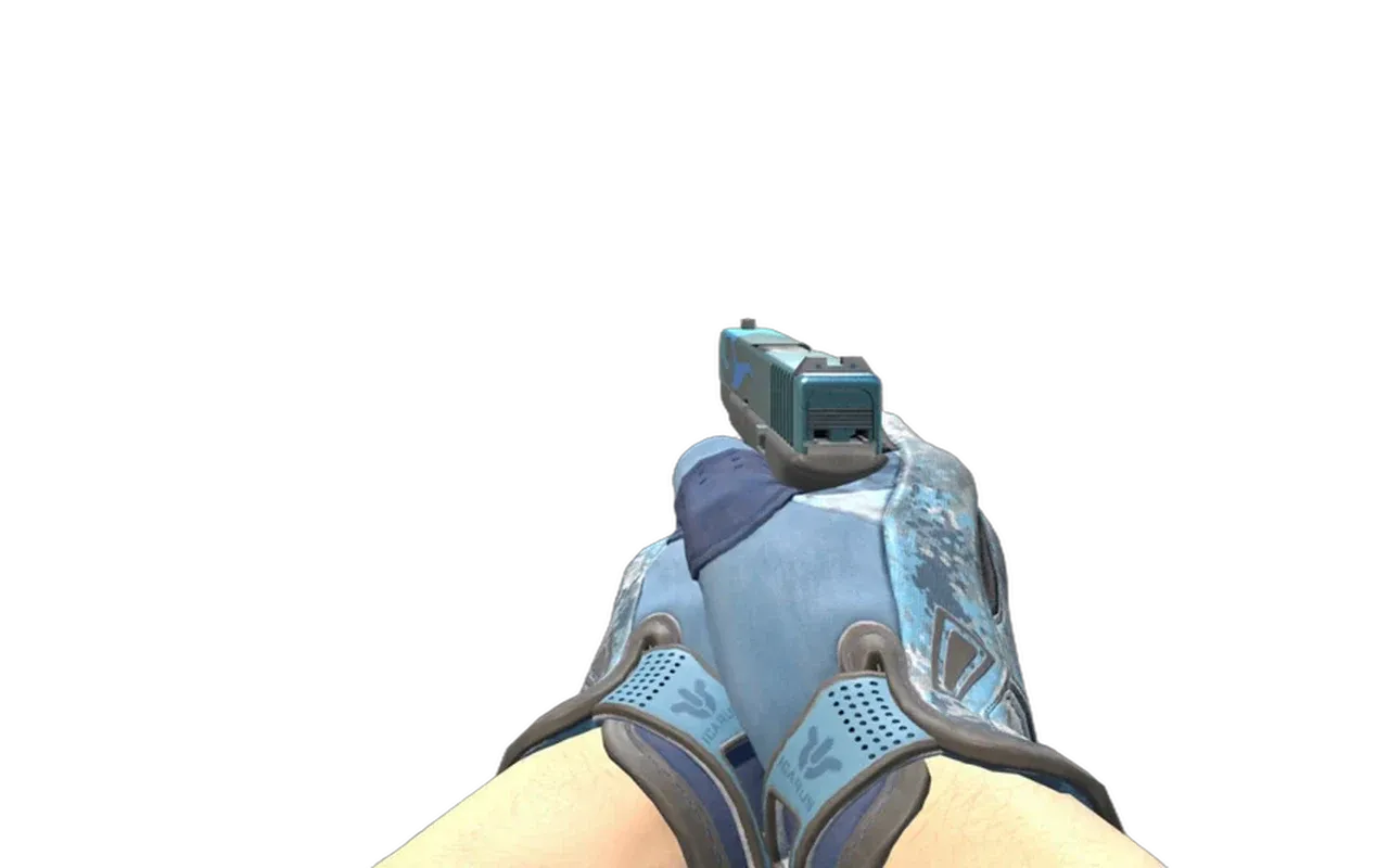 Glock-18 Bunsen Burner with Frosty Sport Gloves CS2 skin combo
