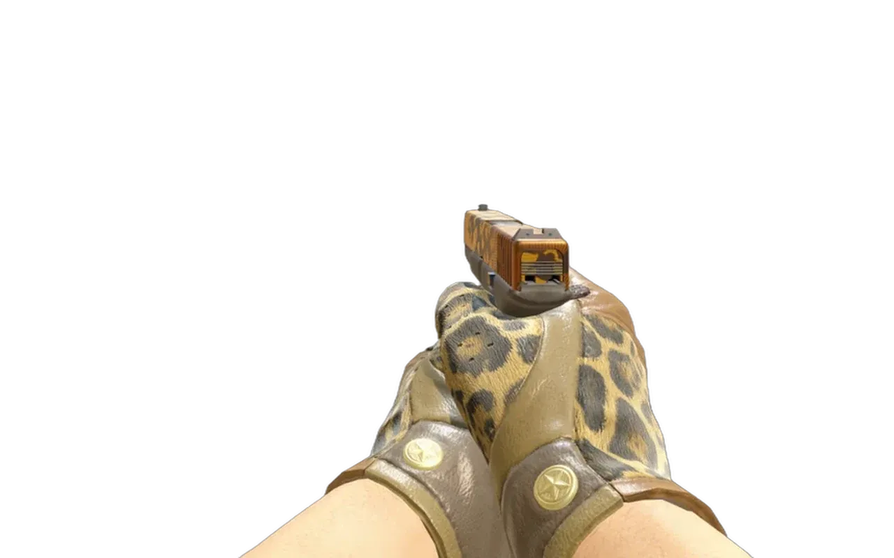 Glock-18 Reactor with Queen Jaguar Driver Gloves CS2 skin combo