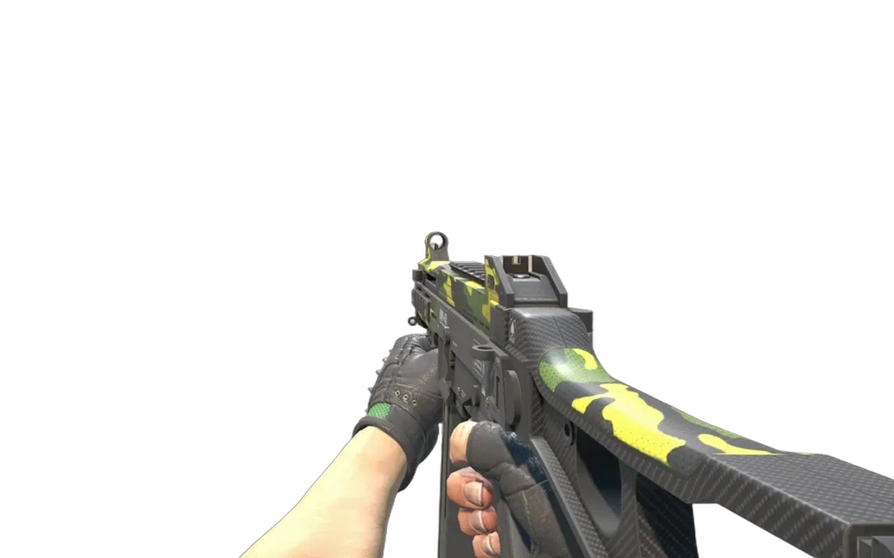 UMP-45 Riot with Emerald Hydra Gloves CS2 skin combo