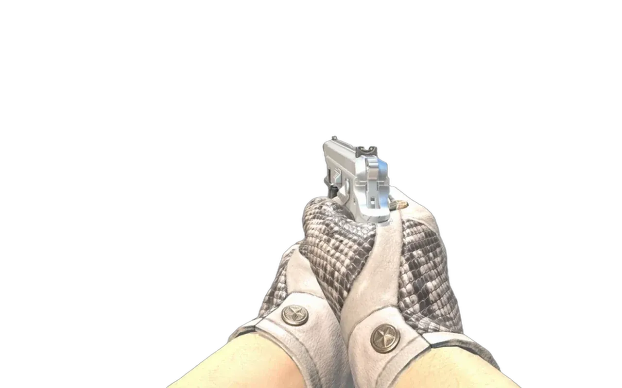 CZ75-Auto Silver with King Snake Driver Gloves CS2 skin combo
