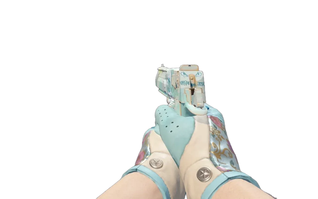Desert Eagle Tilted with Brocade Flowers Driver Gloves CS2 skin combo