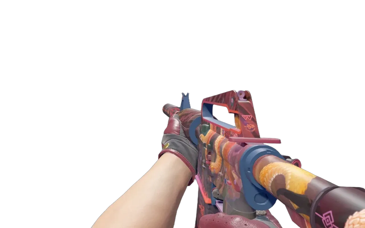 M4A1-S Welcome to the Jungle with Rezan the Red Driver Gloves CS2 skin combo