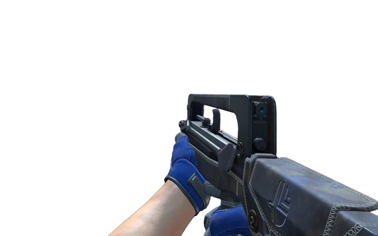 FAMAS Half Sleeve with Mogul Specialist Gloves CS2 skin combo
