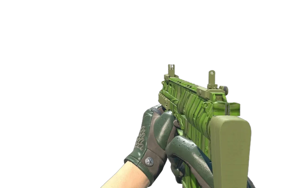 MP7 Tall Grass with Racing Green Driver Gloves CS2 skin combo