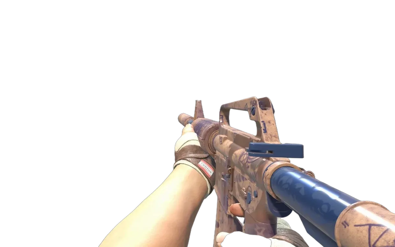 M4A1-S Wash me plz with Leather Hand Wraps CS2 skin combo