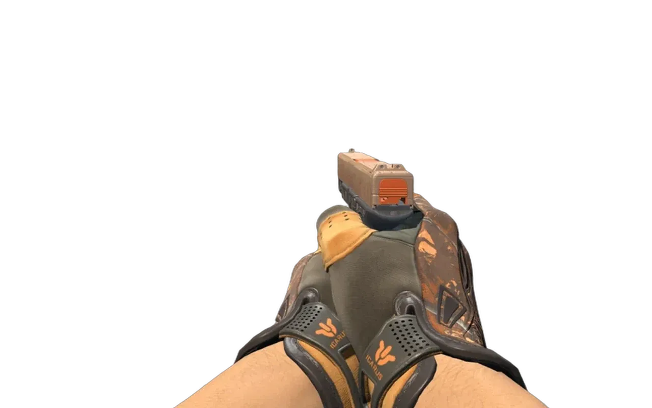 Glock-18 Ifrit Lattice with Big Game Sport Gloves CS2 skin combo