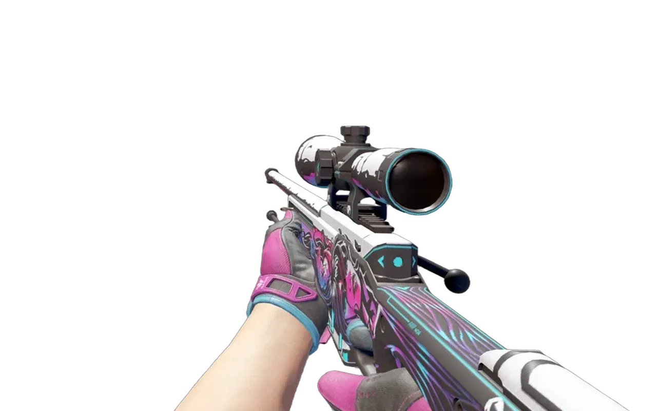 AWP Neo-Noir with Vice Sport Gloves CS2 skin combo
