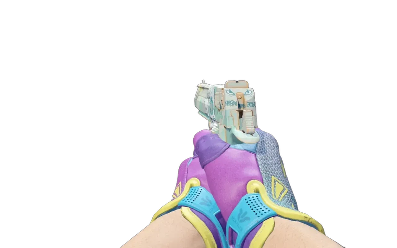 Desert Eagle Tilted with Ultra Violent Sport Gloves CS2 skin combo