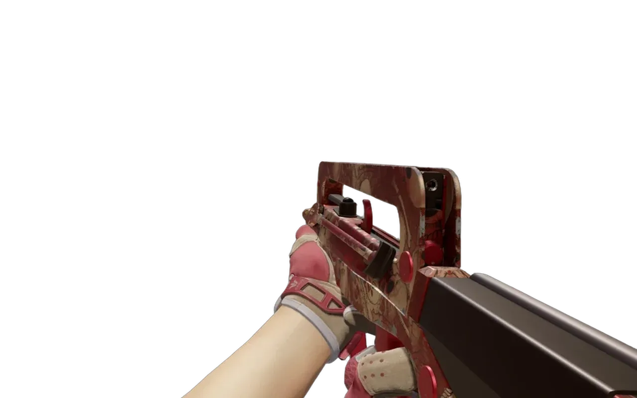 FAMAS Styx with Slingshot Sport Gloves CS2 skin combo