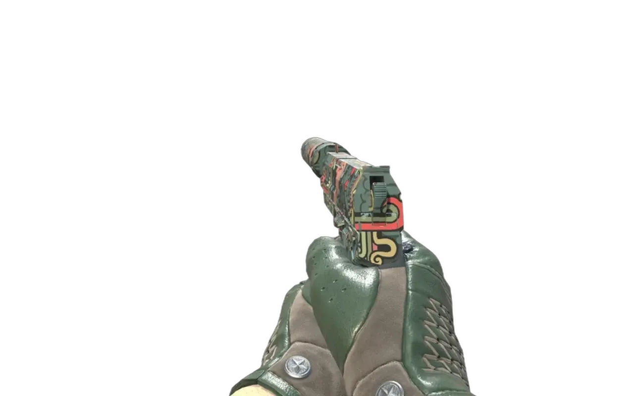USP-S Ancient Visions with Racing Green Driver Gloves CS2 skin combo