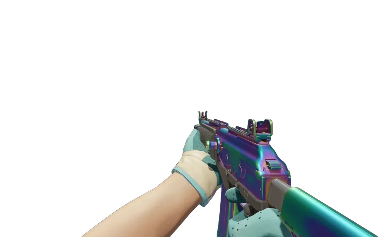 Galil AR Rainbow Spoon with Brocade Flowers Driver Gloves CS2 skin combo