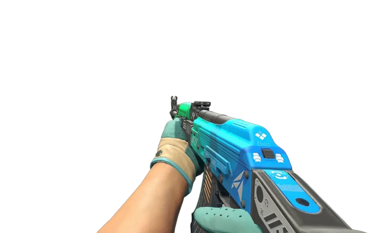AK-47 Ice Coaled with Brocade Flowers Driver Gloves CS2 skin combo