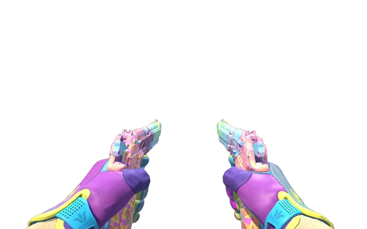 Dual Berettas Sweet Little Angels with Vice Sport Gloves CS2 skin combo