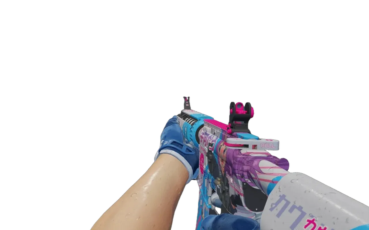 M4A4 Temukau with Amphibious Sport Gloves CS2 skin combo