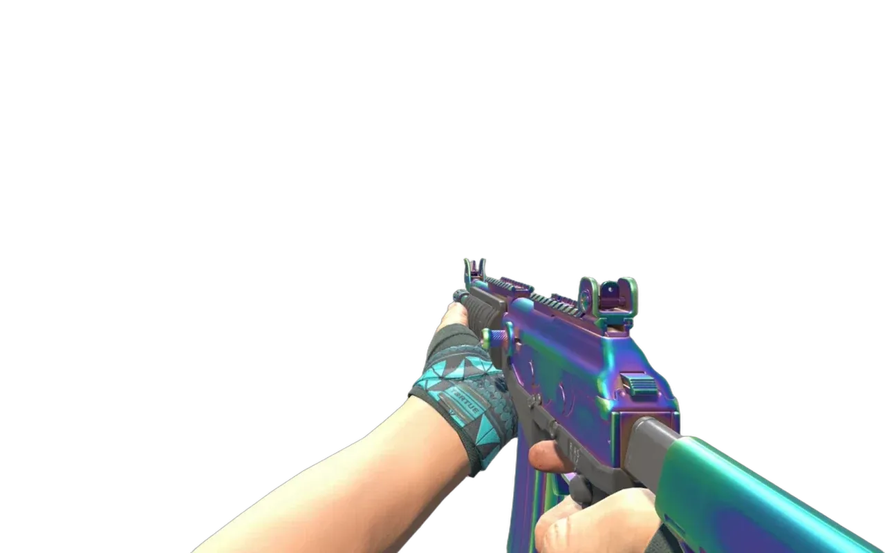 Galil AR Rainbow Spoon with Overprint Hand Wraps CS2 skin combo