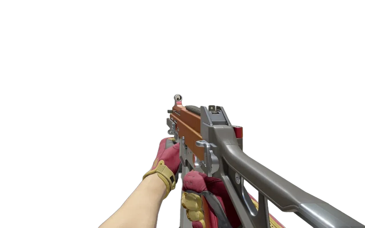 UMP-45 Crimson Foil with Occult Sport Gloves CS2 skin combo