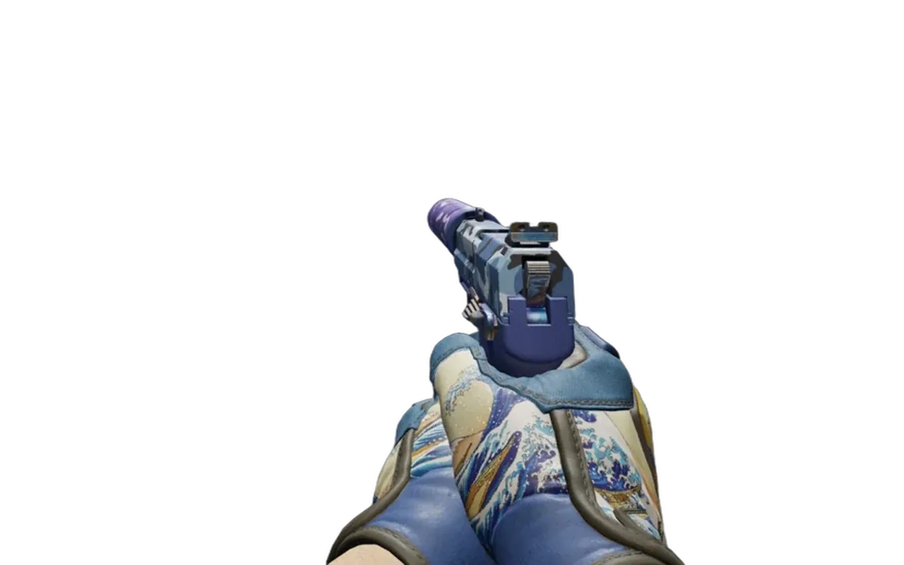 USP-S Alpine Camo with Big Swell Specialist Gloves CS2 skin combo
