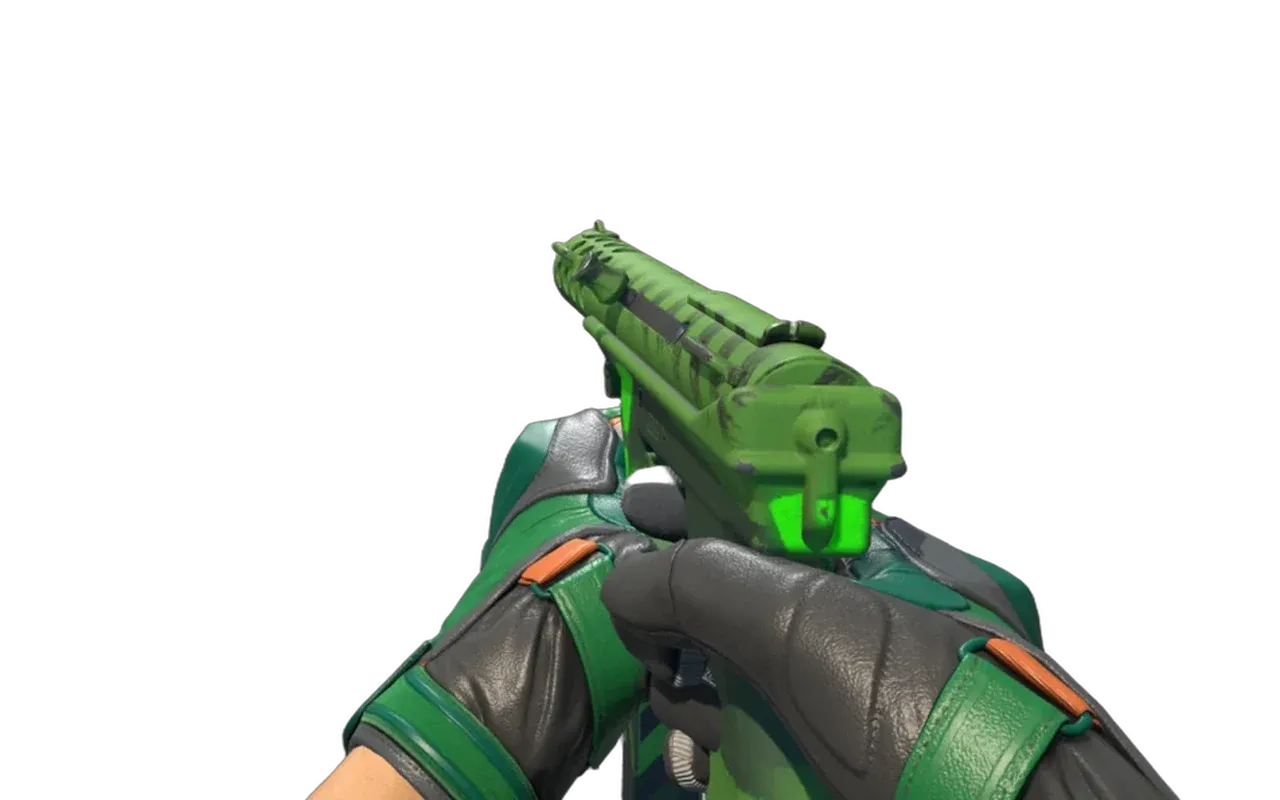 Tec-9 Nuclear Threat with Turtle Moto Gloves CS2 skin combo