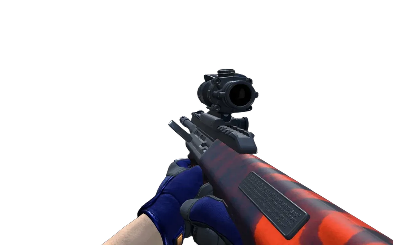 AUG Radiation Hazard with Fade Specialist Gloves CS2 skin combo