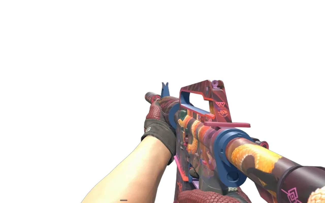 M4A1-S Welcome to the Jungle with Dragon Fists Driver Gloves CS2 skin combo