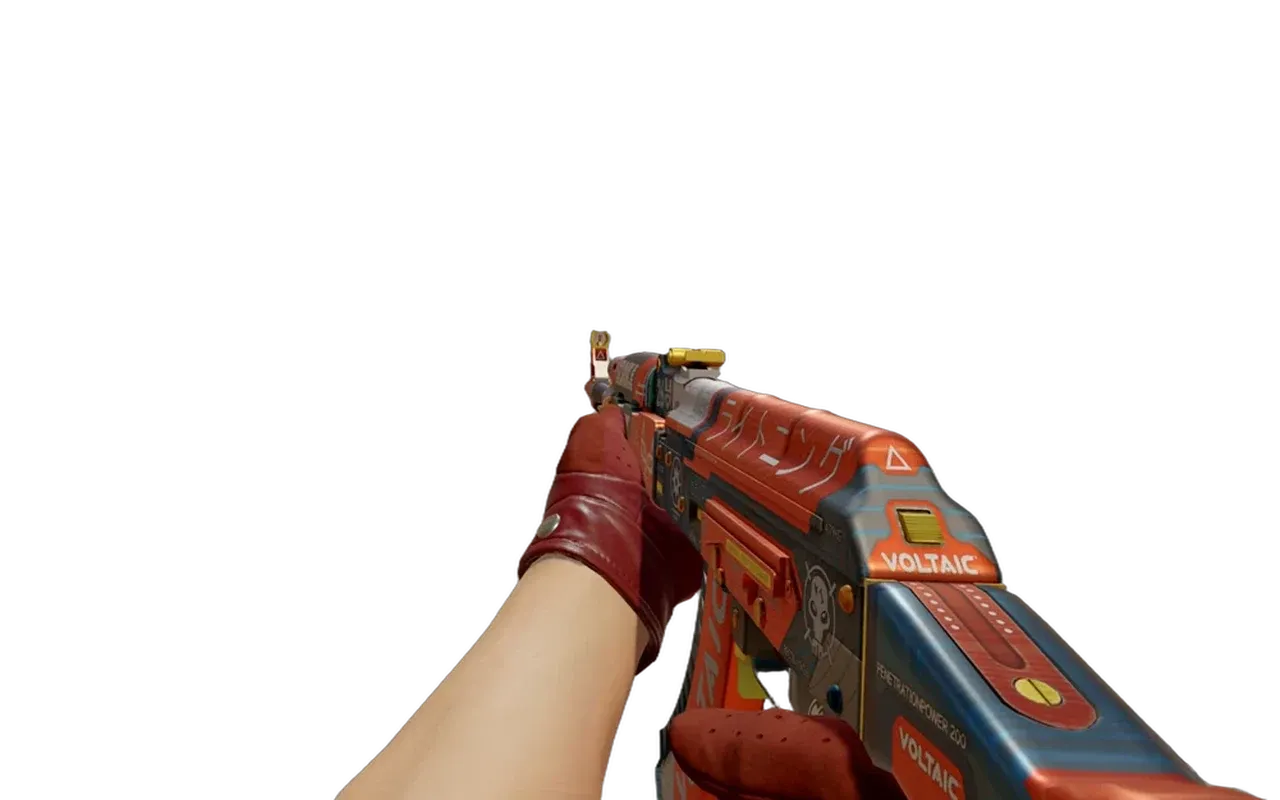 AK-47 Bloodsport with Brocade Crane Driver Gloves CS2 skin combo