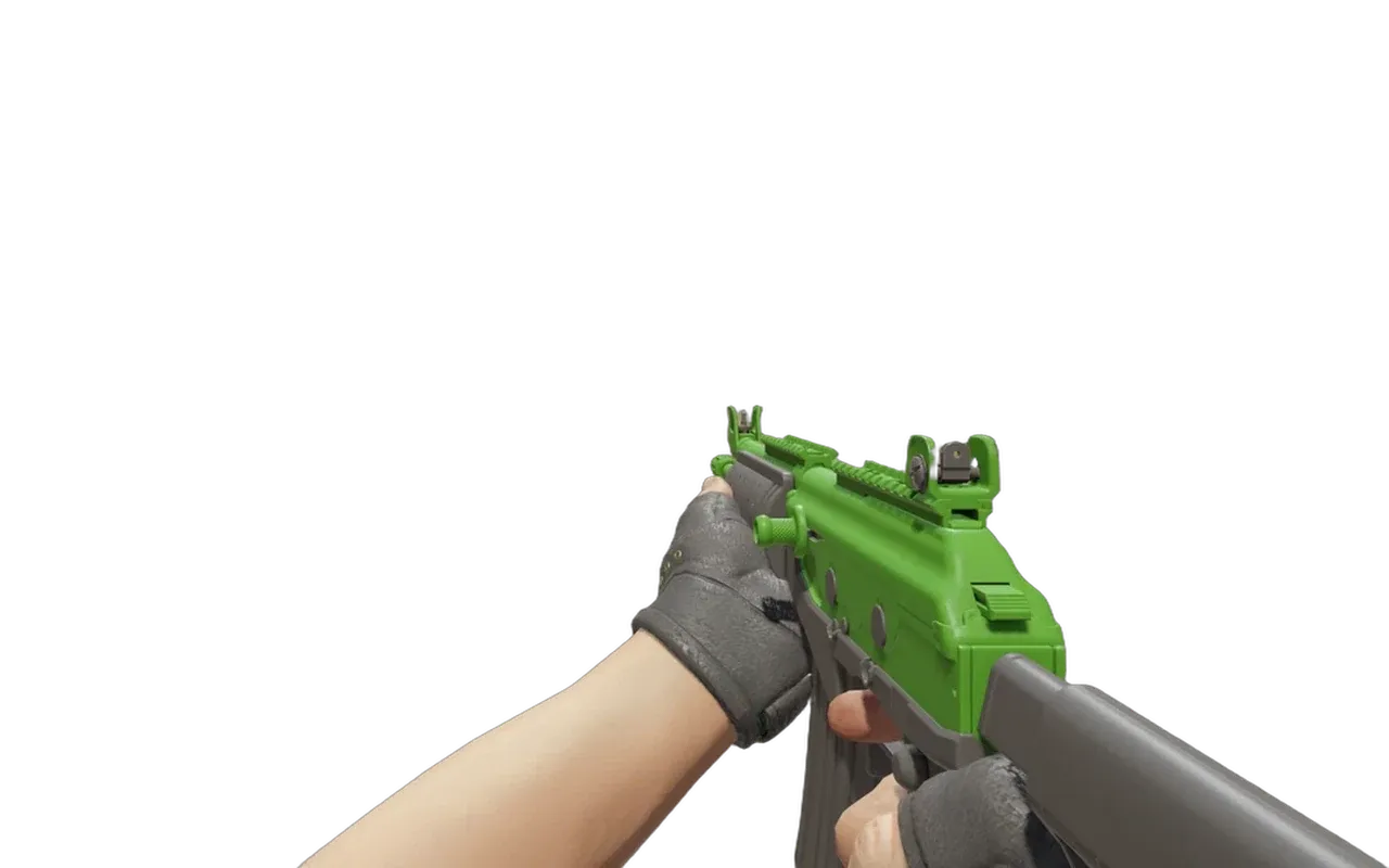 Galil AR Green Apple with Emerald Hydra Gloves CS2 skin combo