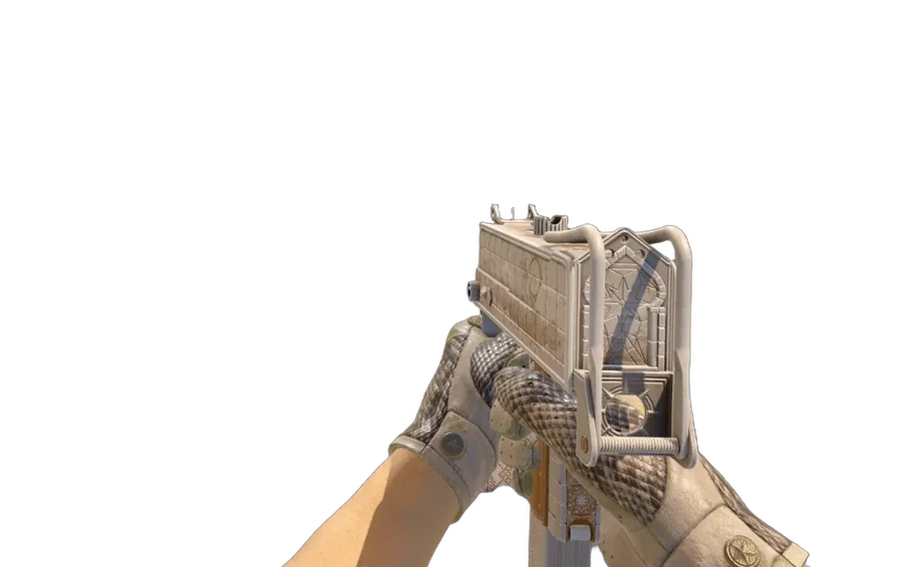 MAC-10 Arabesque Mosaic with King Snake Driver Gloves CS2 skin combo