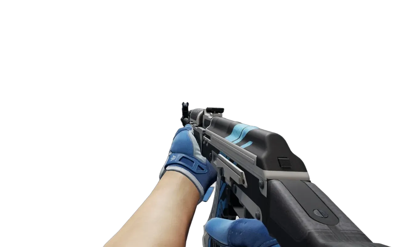AK-47 Vulcan with Amphibious Sport Gloves CS2 skin combo