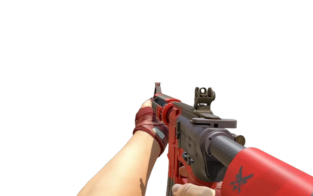 M4A4 Evil Daimyo with Slaughter Hand Wraps CS2 skin combo