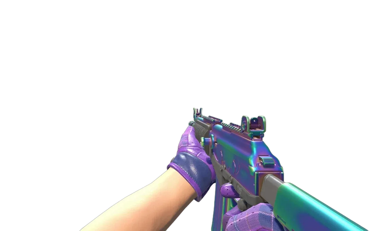 Galil AR Rainbow Spoon with Pandora's Box Sport Gloves CS2 skin combo