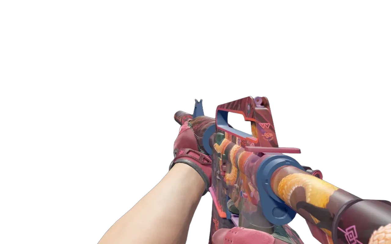 M4A1-S Welcome to the Jungle with Scarlet Shamagh Sport Gloves CS2 skin combo