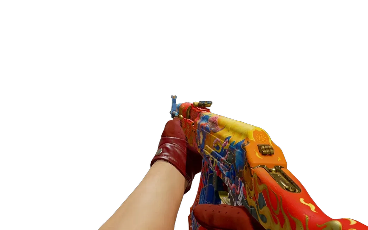 AK-47 Consequence of the Jinn with Brocade Crane Driver Gloves CS2 skin combo