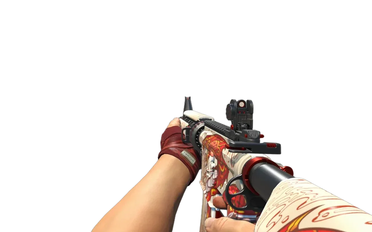 M4A4 Falak with Slaughter Hand Wraps CS2 skin combo