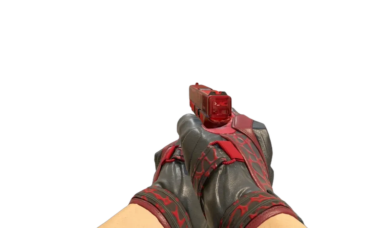 Glock-18 Ghost Protocol with Blood Pressure Moto Gloves CS2 skin combo