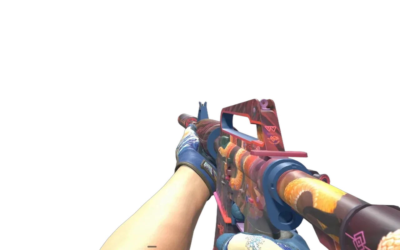 M4A1-S Welcome to the Jungle with Big Swell Specialist Gloves CS2 skin combo