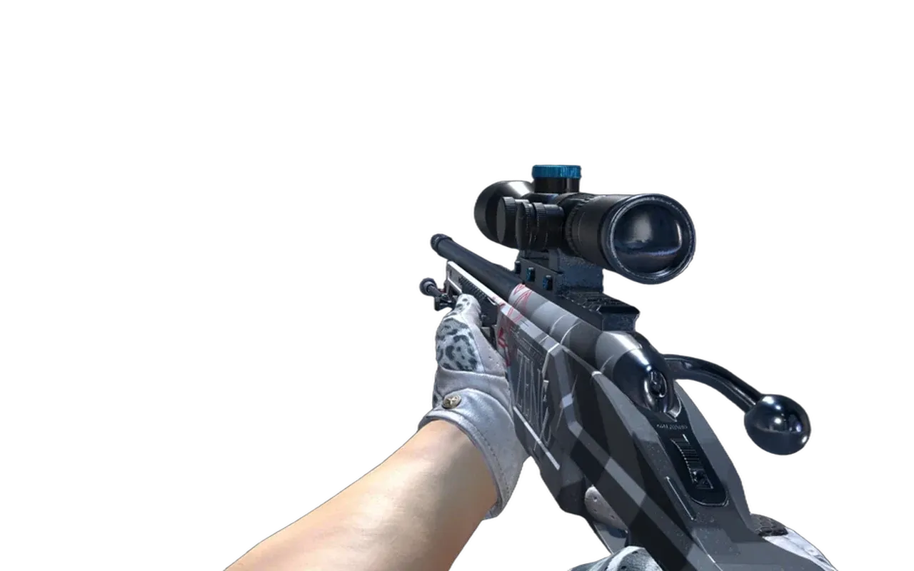 SSG 08 Zeno with Snow Leopard Driver Gloves CS2 skin combo