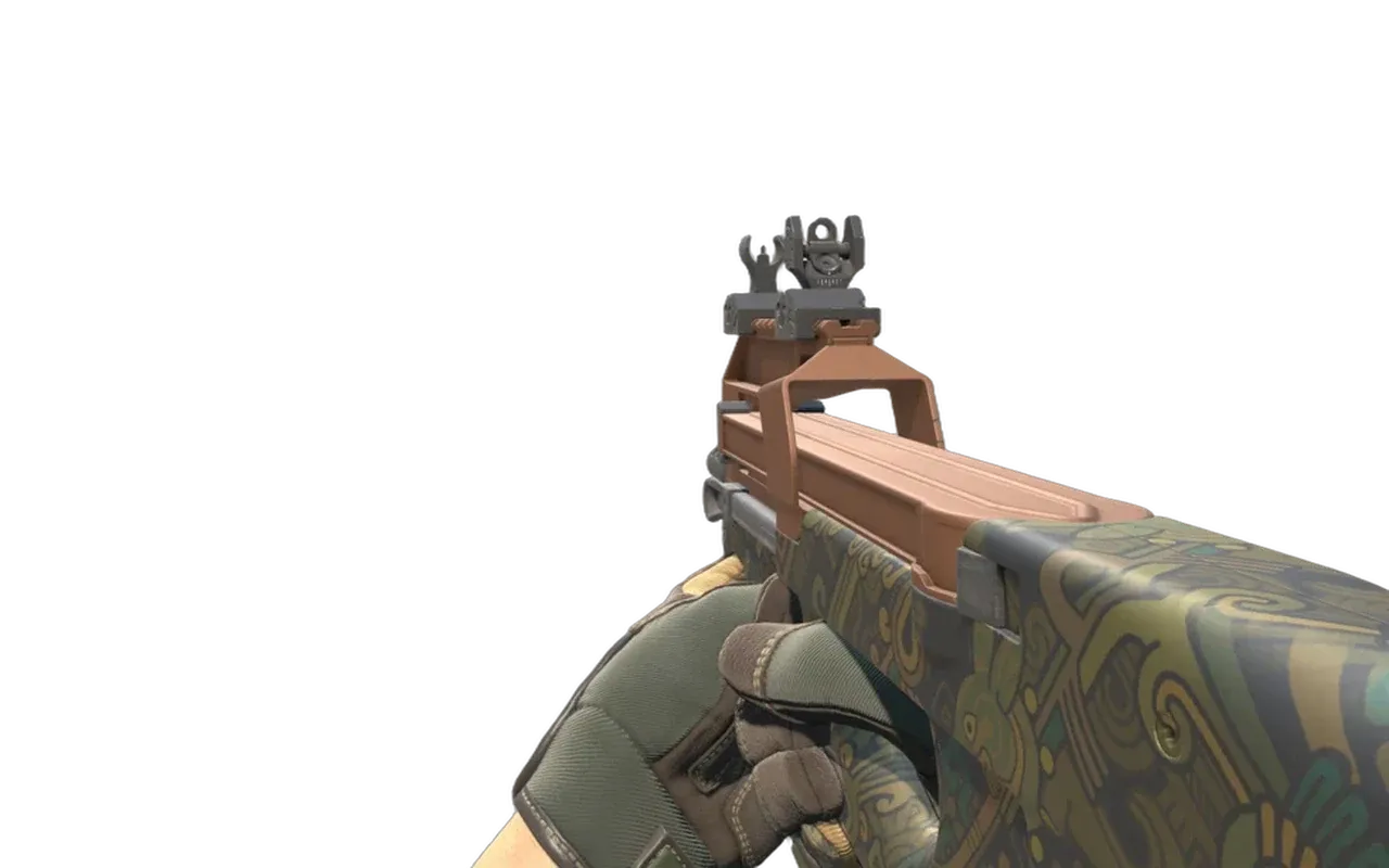 P90 Ancient Earth with Forest DDPAT Specialist Gloves CS2 skin combo