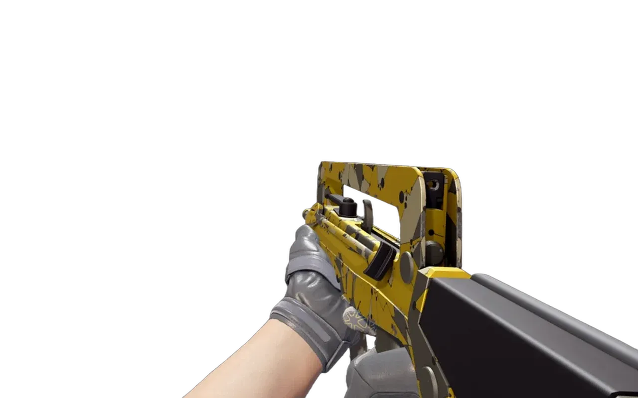 FAMAS Neural Net with Boom! Moto Gloves CS2 skin combo