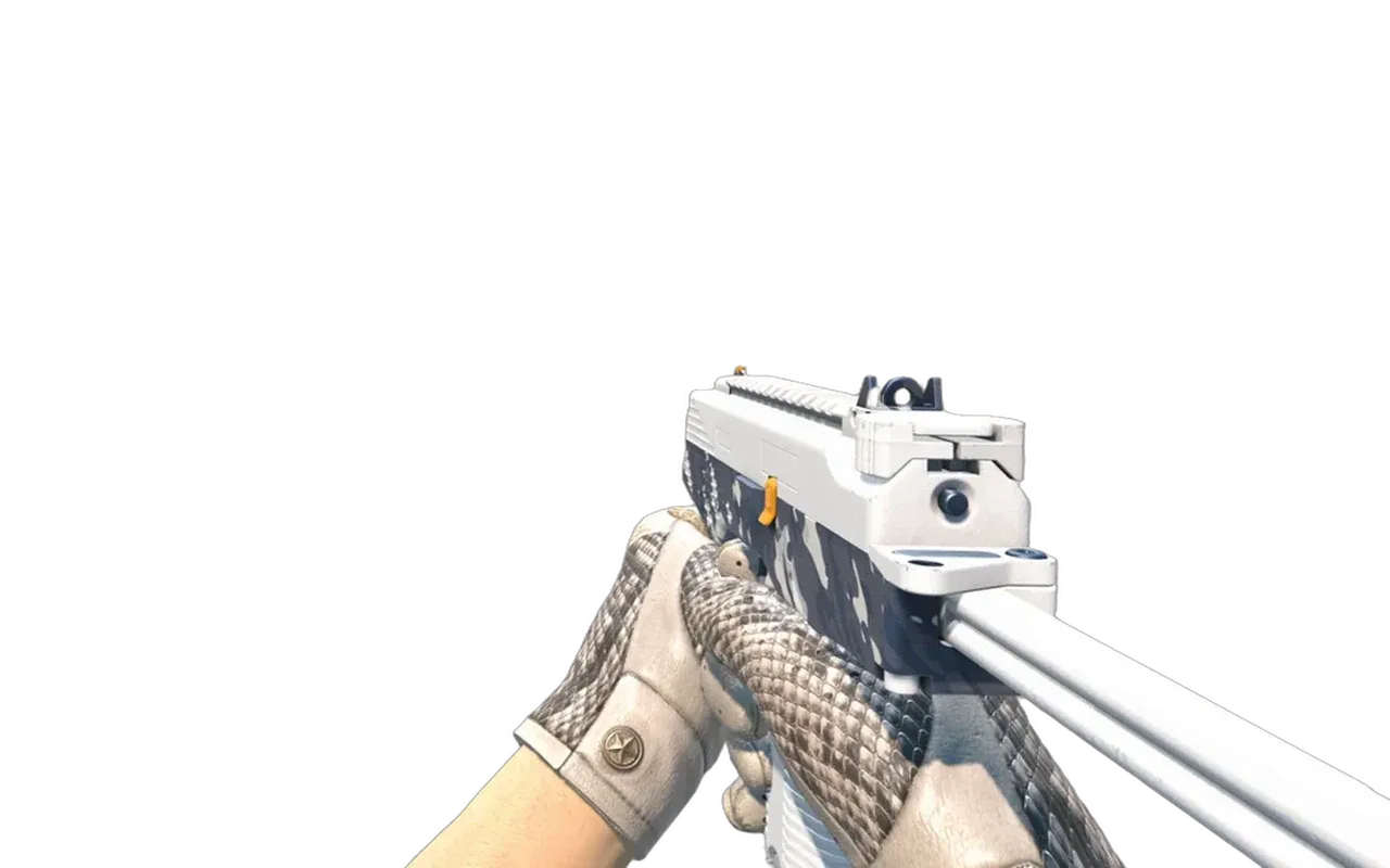 MP9 Arctic Tri-Tone with King Snake Driver Gloves CS2 skin combo