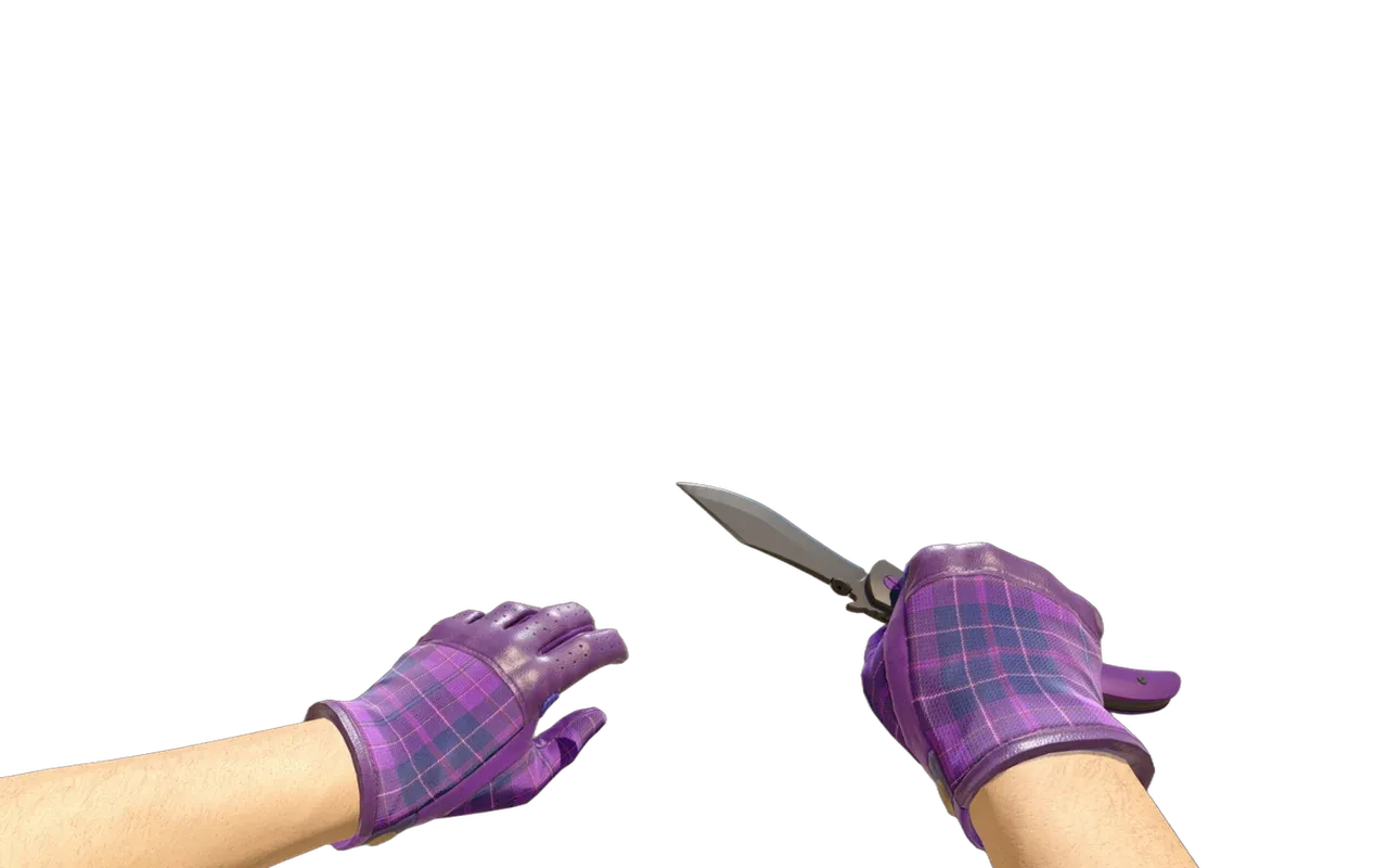 Navaja Knife Ultraviolet with Imperial Plaid Driver Gloves CS2 skin combo