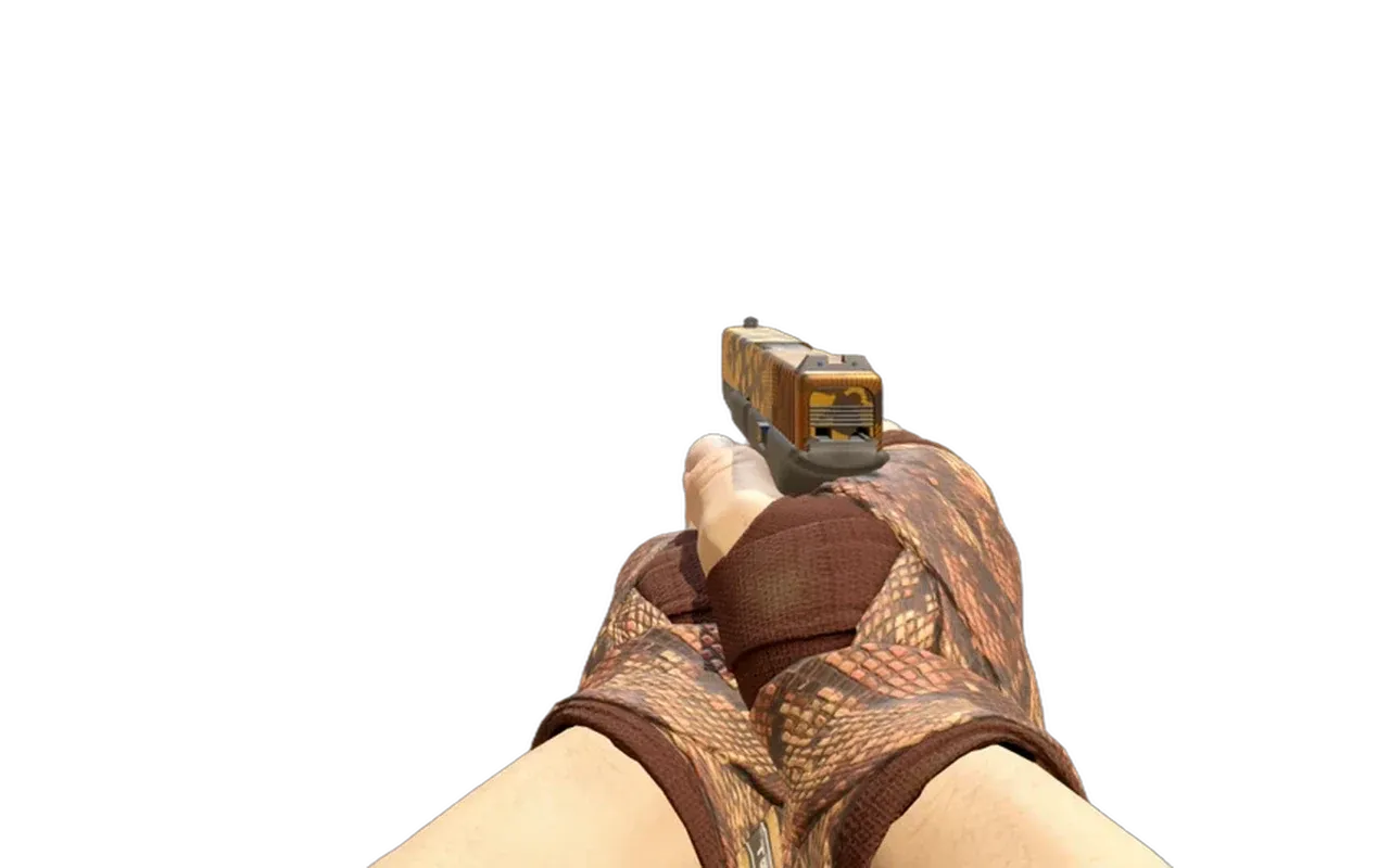 Glock-18 Reactor with Constrictor Hand Wraps CS2 skin combo