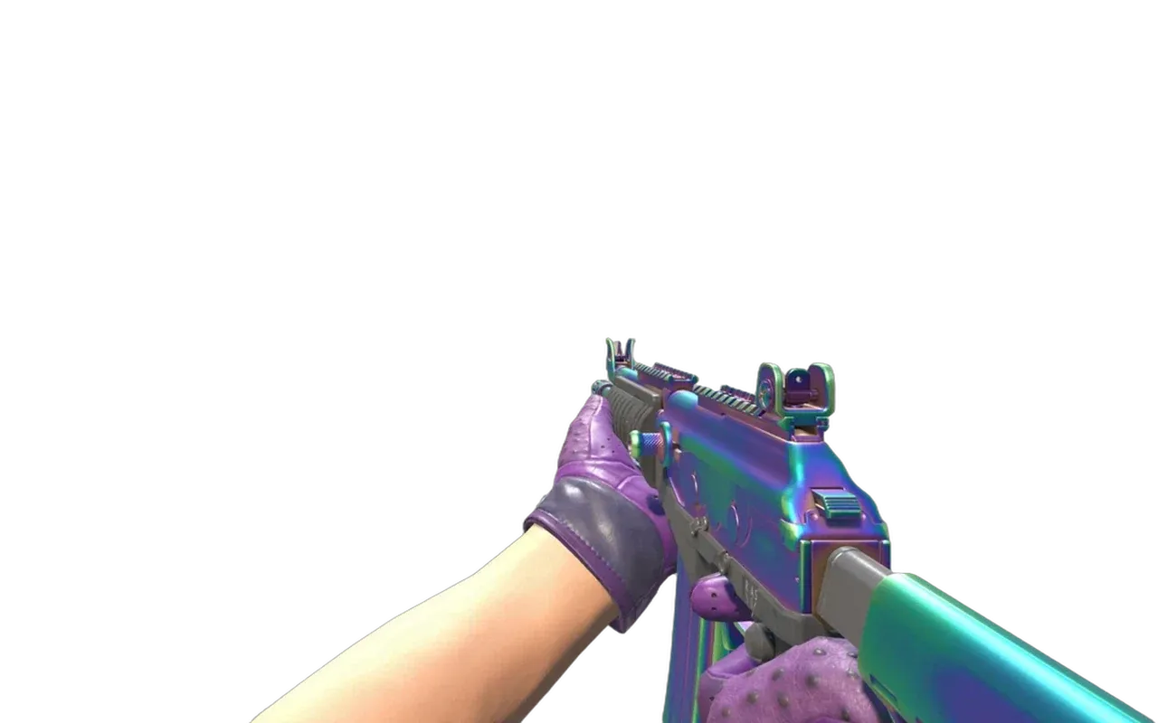 Galil AR Rainbow Spoon with Plum Quill Driver Gloves CS2 skin combo