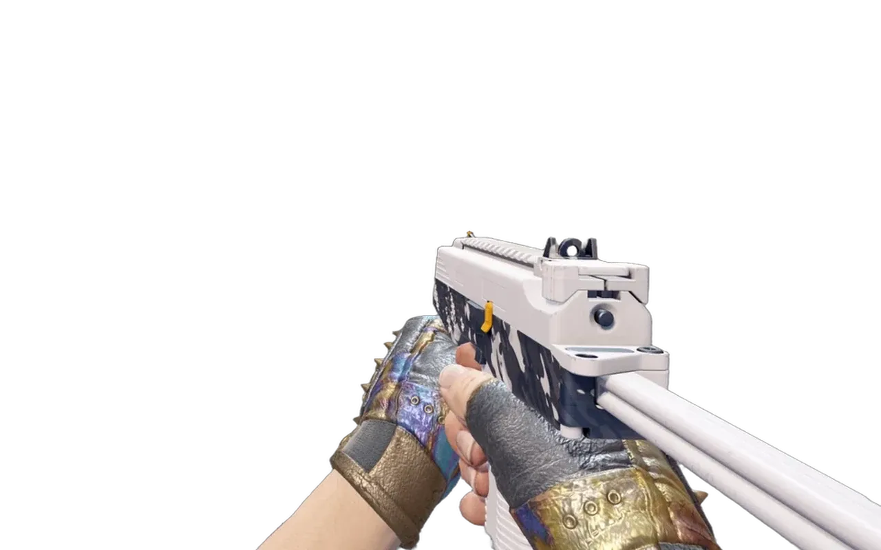 MP9 Arctic Tri-Tone with Case Hardened Hydra Gloves CS2 skin combo