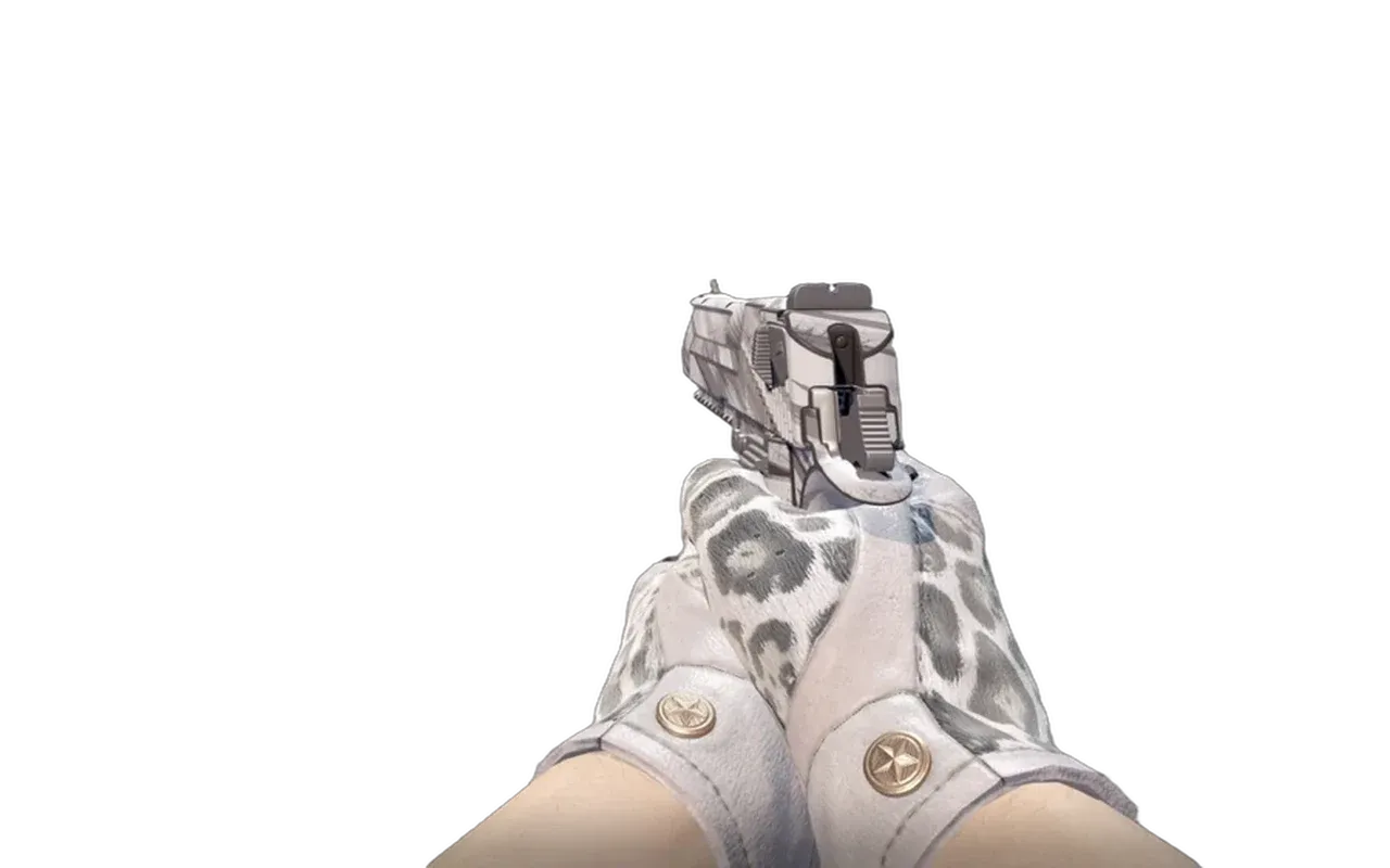 Desert Eagle The Daily Deagle with Snow Leopard Driver Gloves CS2 skin combo