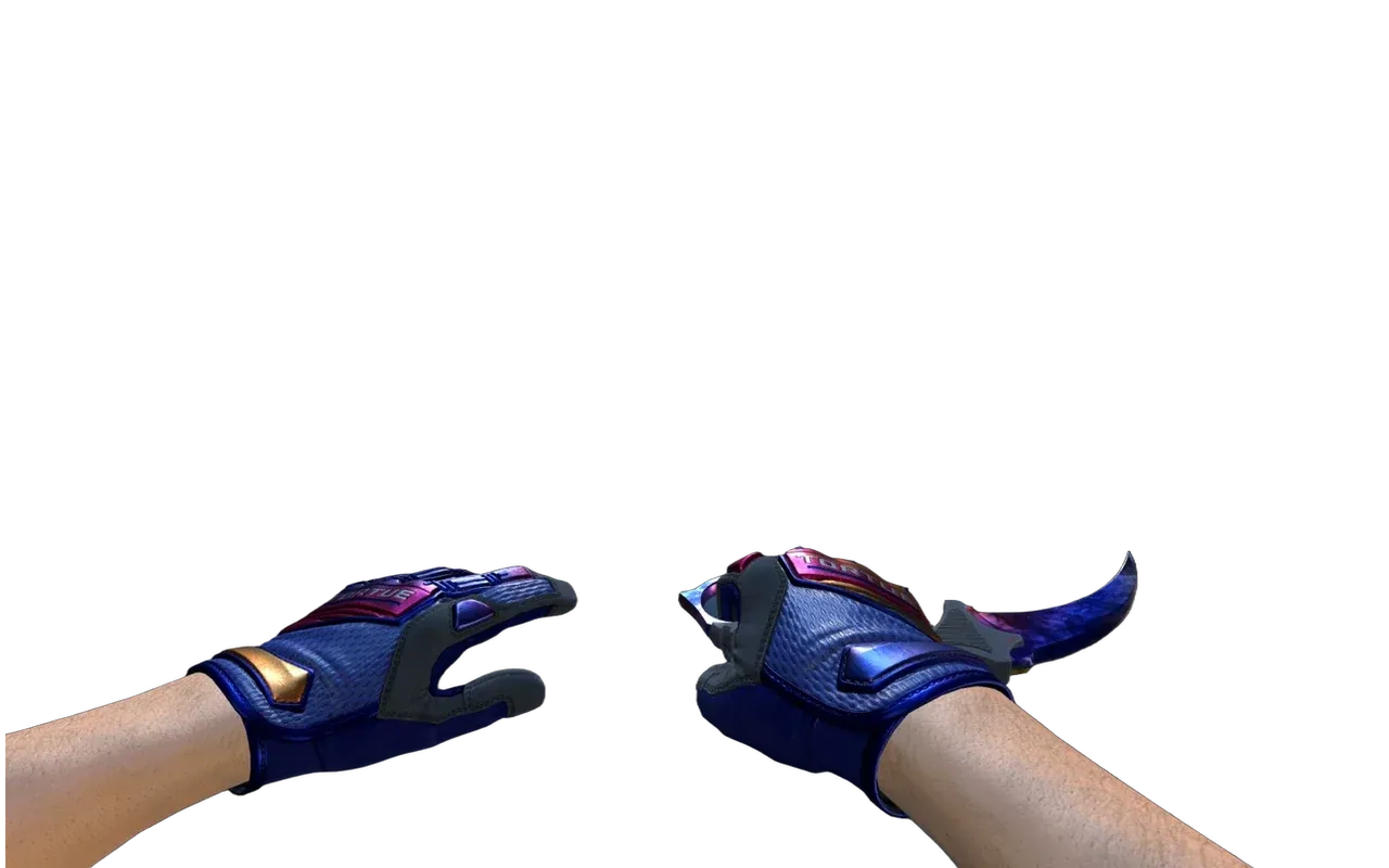Karambit Marble Fade with Fade Specialist Gloves CS2 skin combo