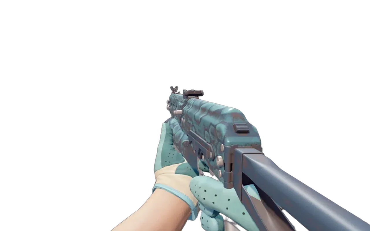 PP-Bizon Cold Cell with Brocade Flowers Driver Gloves CS2 skin combo