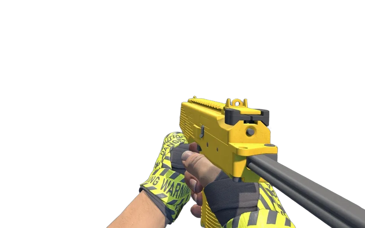 MP9 Bulldozer with CAUTION! Hand Wraps CS2 skin combo