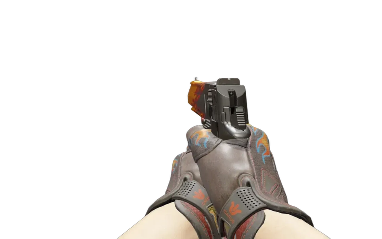 Desert Eagle Blaze with Blaze Sport Gloves CS2 skin combo